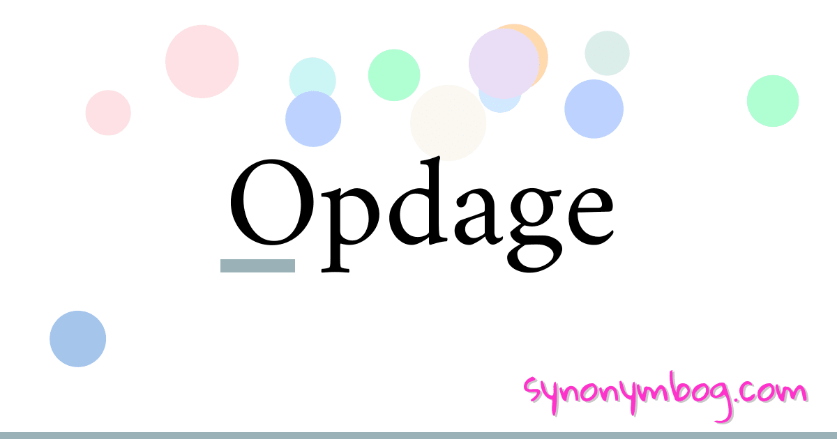 Opdage synonymer krydsord betyder forklaring og brug
