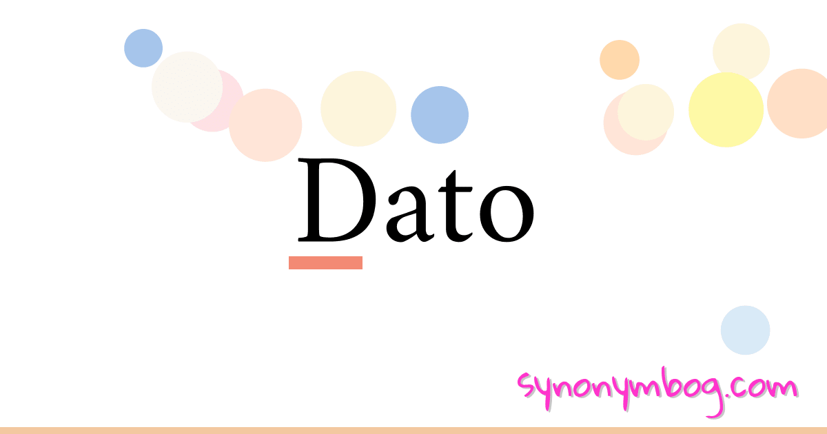 Dato synonymer krydsord betyder forklaring og brug