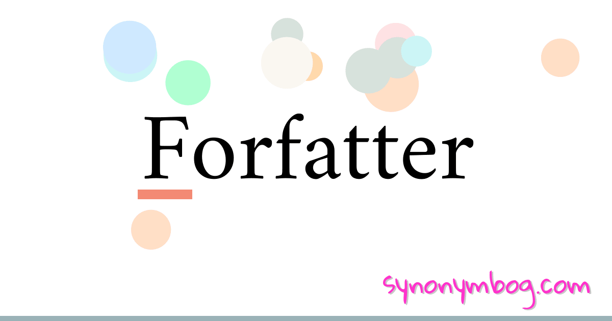 Forfatter synonymer krydsord betyder forklaring og brug