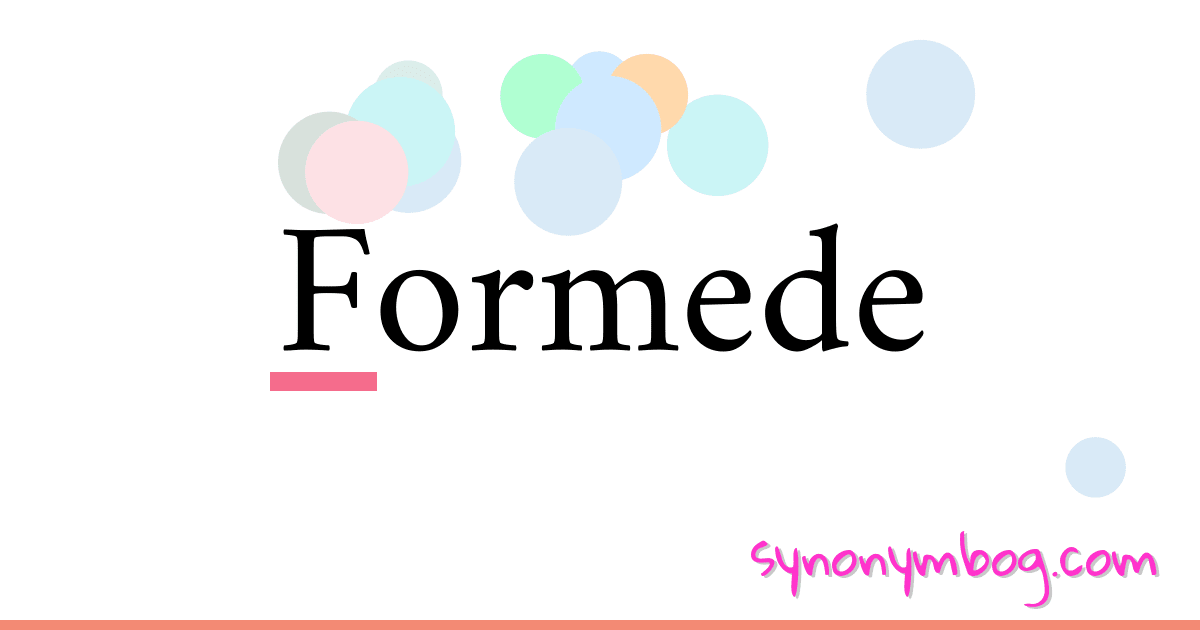 Formede synonymer krydsord betyder forklaring og brug
