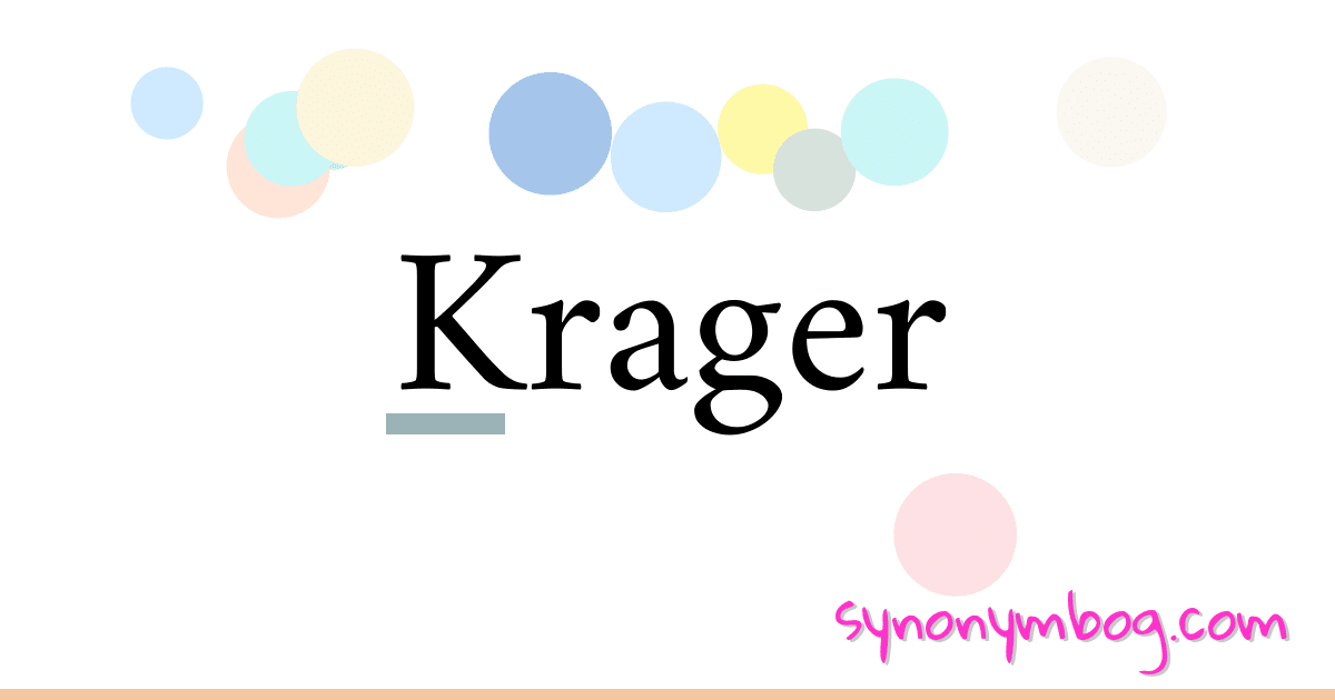 Krager synonymer krydsord betyder forklaring og brug
