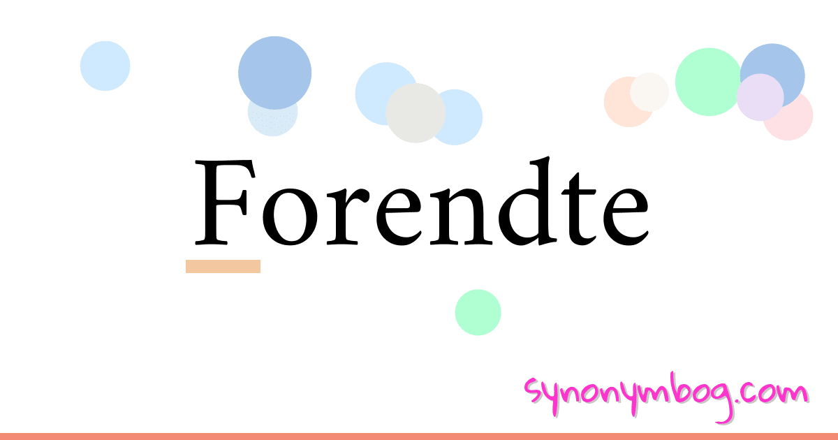Forendte synonymer krydsord betyder forklaring og brug