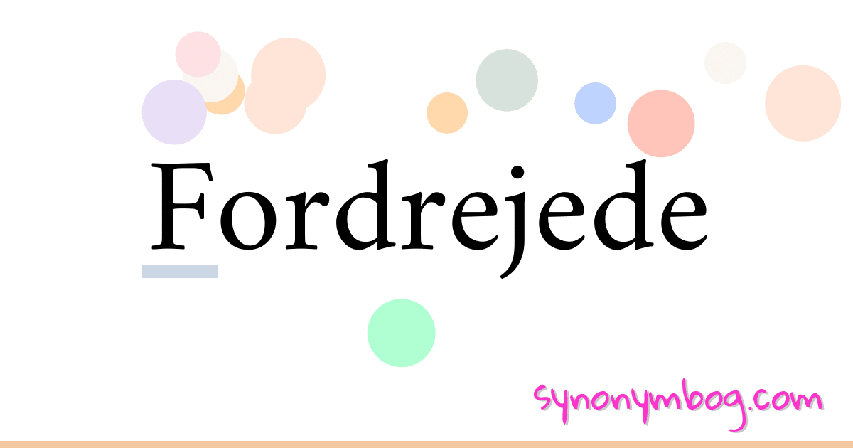 Fordrejede synonymer krydsord betyder forklaring og brug