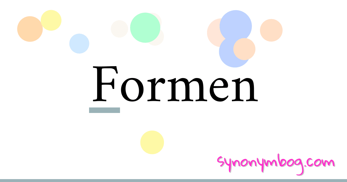 Formen synonymer krydsord betyder forklaring og brug