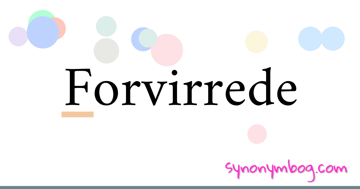 Forvirrede synonymer krydsord betyder forklaring og brug