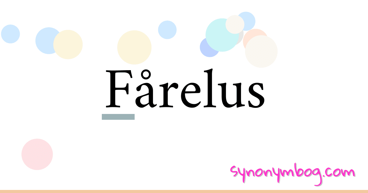 Fårelus synonymer krydsord betyder forklaring og brug