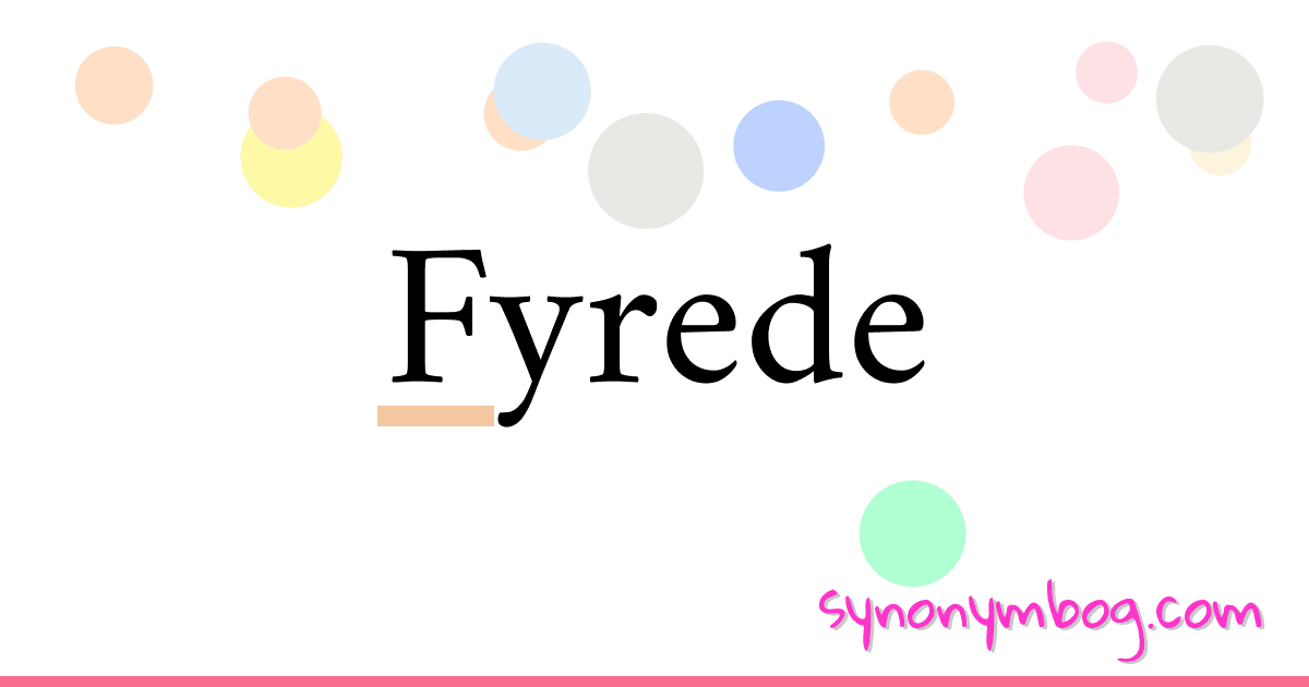 Fyrede synonymer krydsord betyder forklaring og brug