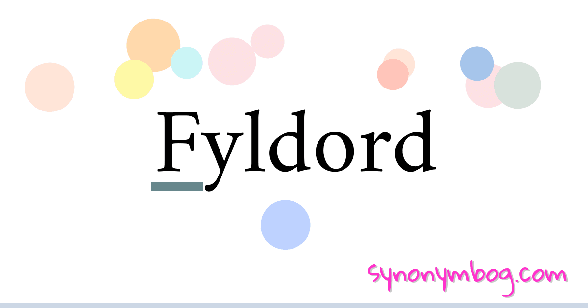 Fyldord synonymer krydsord betyder forklaring og brug