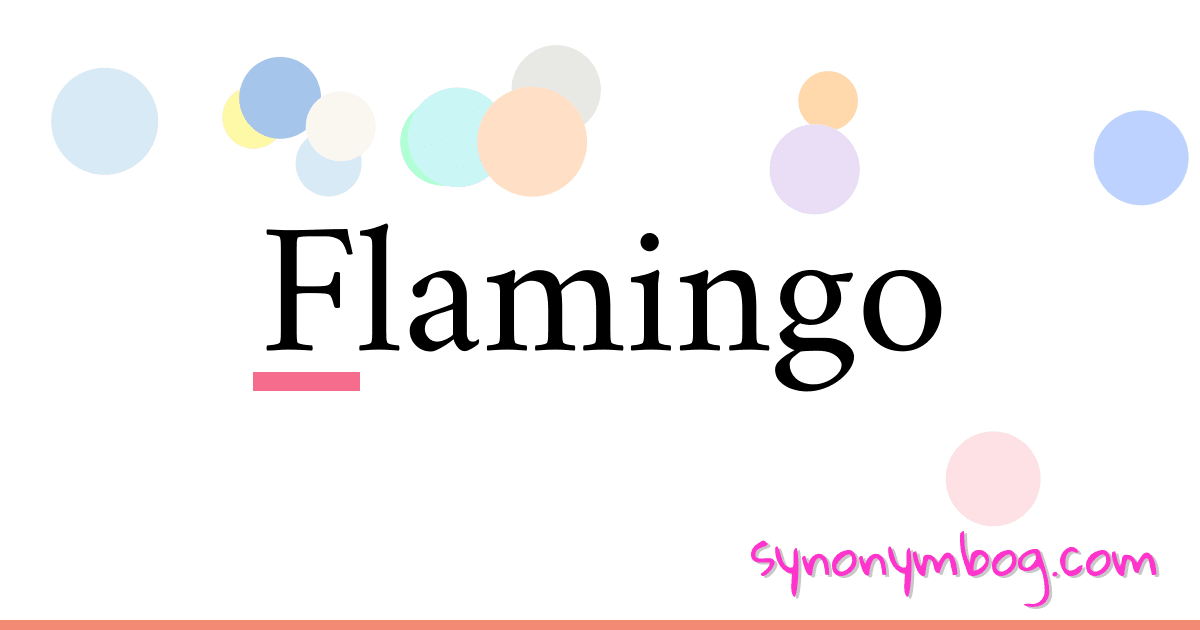 Flamingo synonymer krydsord betyder forklaring og brug