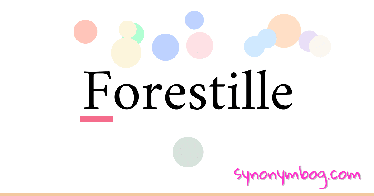 Forestille synonymer krydsord betyder forklaring og brug