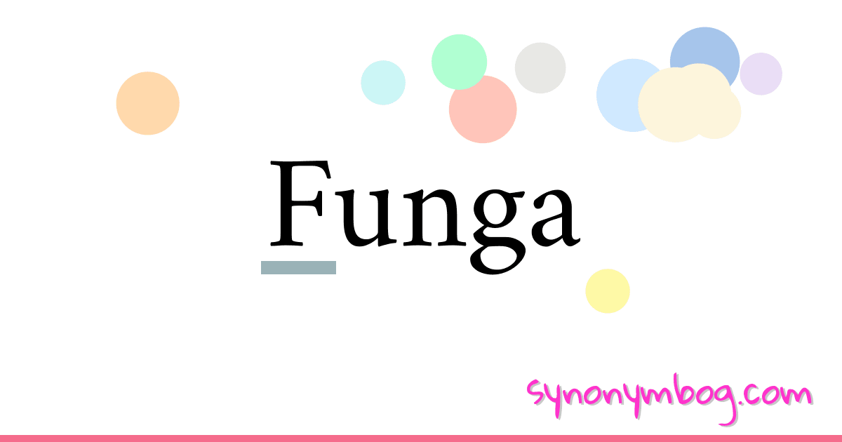 Funga synonymer krydsord betyder forklaring og brug