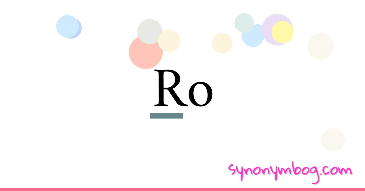 Ro synonymer krydsord betyder forklaring og brug