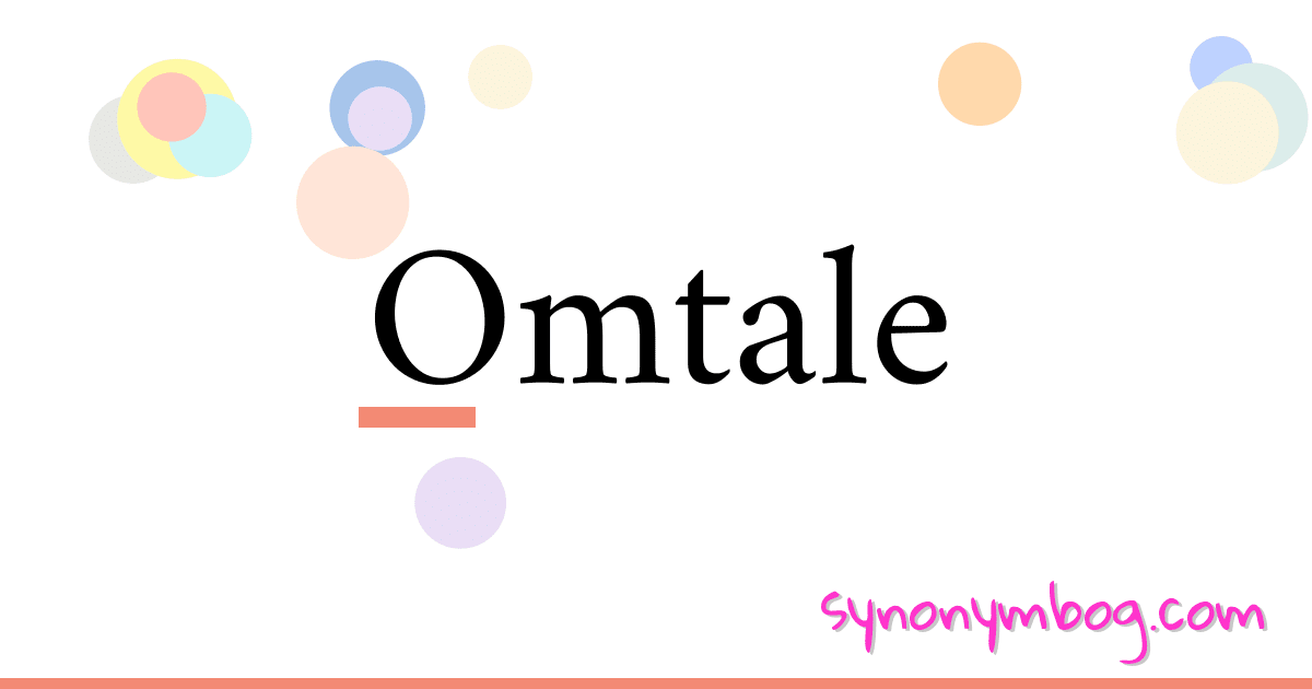 Omtale synonymer krydsord betyder forklaring og brug