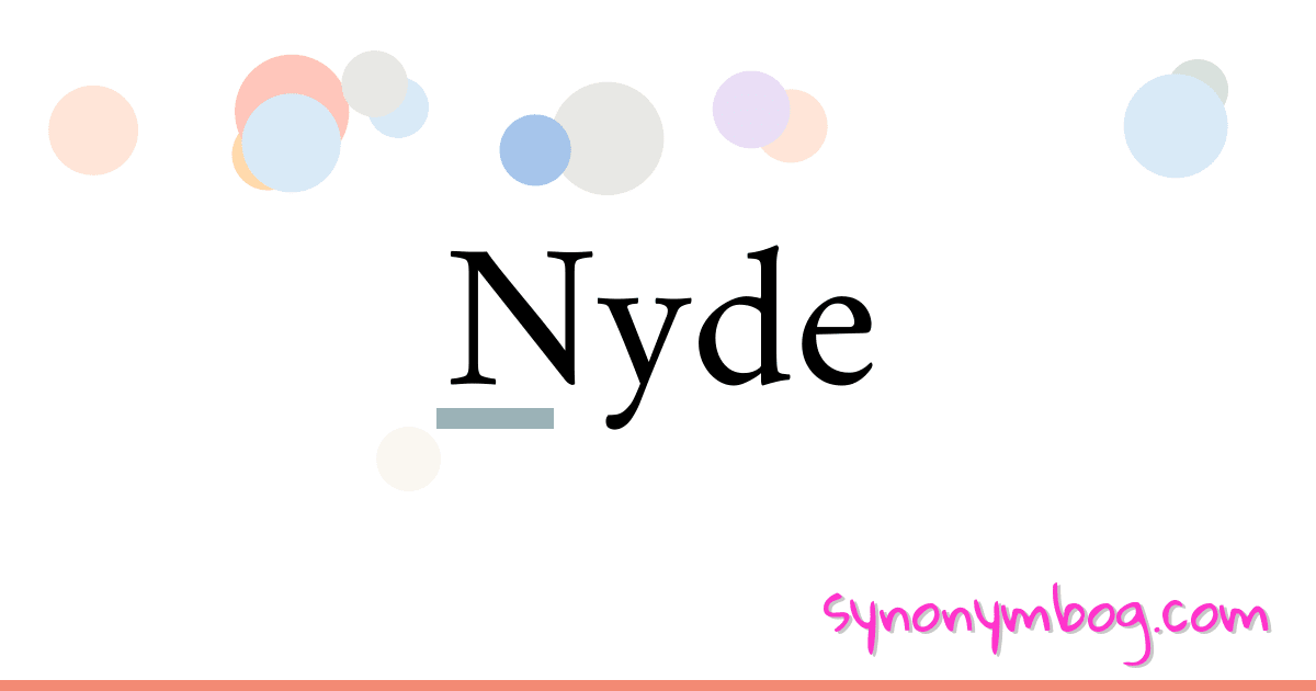 Nyde synonymer krydsord betyder forklaring og brug