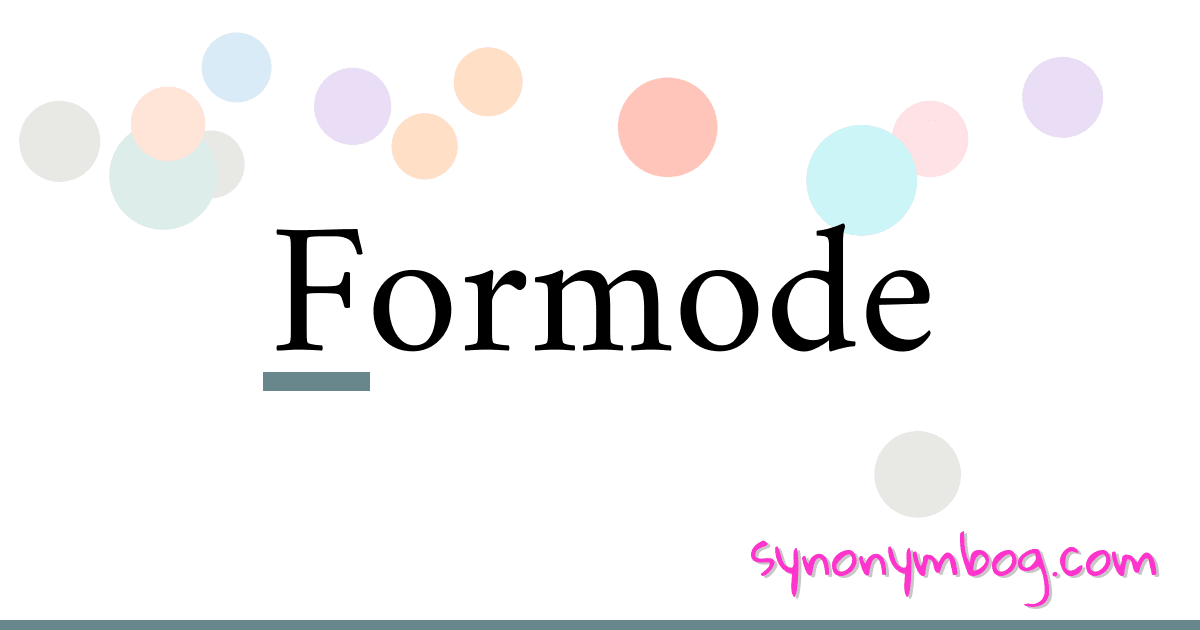 Formode synonymer krydsord betyder forklaring og brug