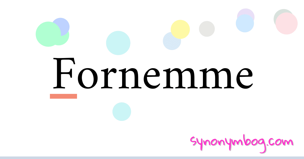 Fornemme synonymer krydsord betyder forklaring og brug