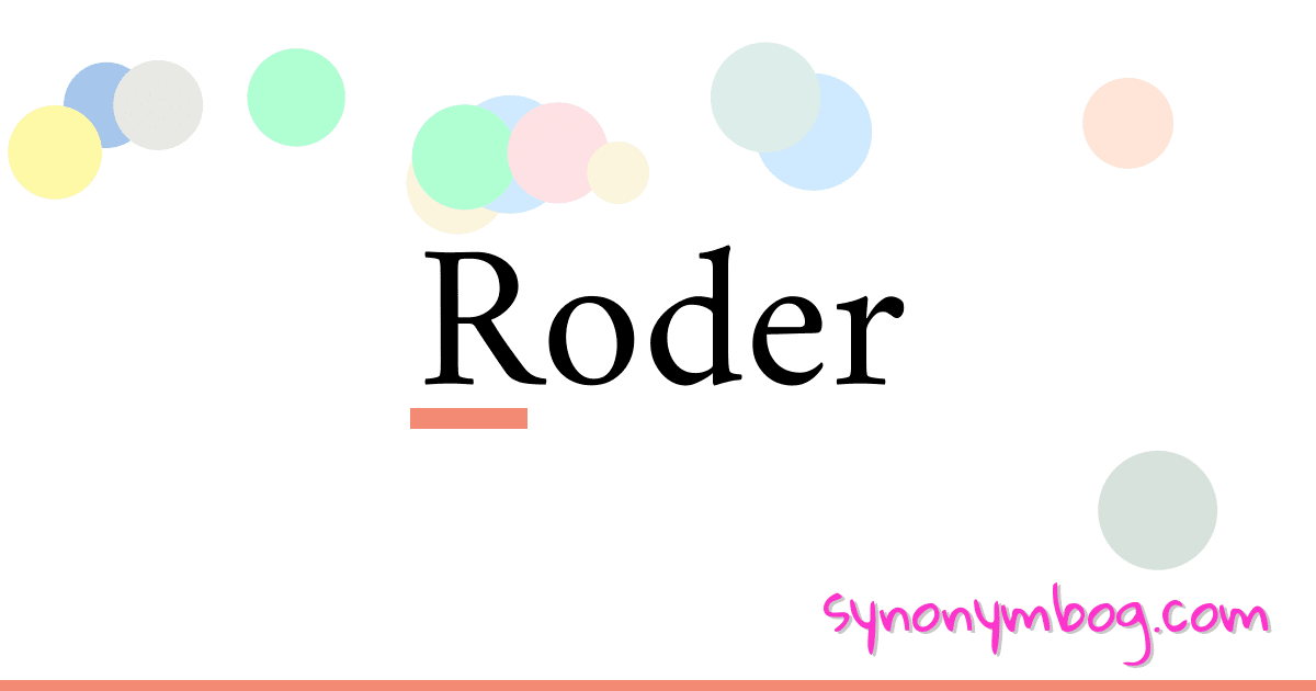 Roder synonymer krydsord betyder forklaring og brug
